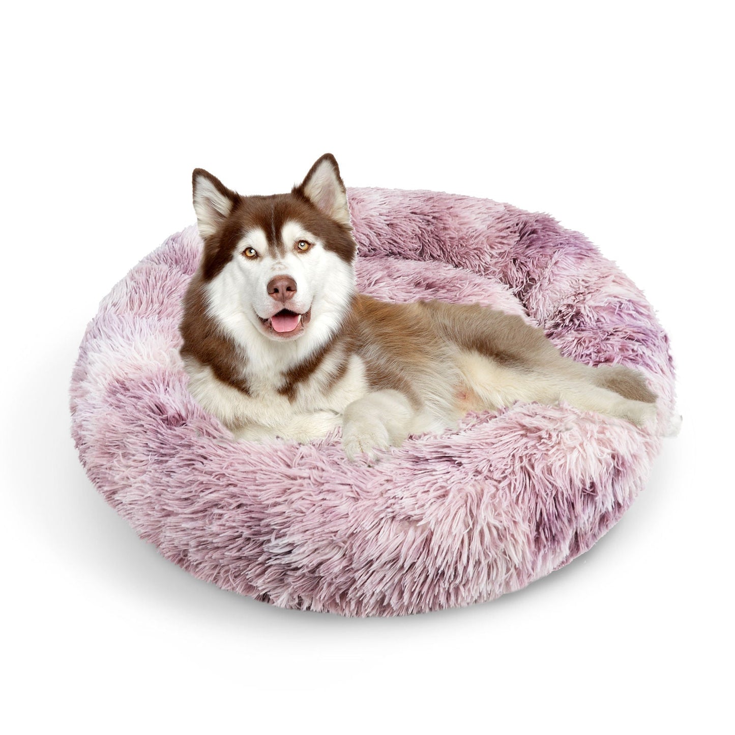 Pawfriends Dog Cat Pet Calming Bed Warm Soft Plush Round Nest Comfy Sleeping Kennel Cave 90 - DogsDomain.com.au