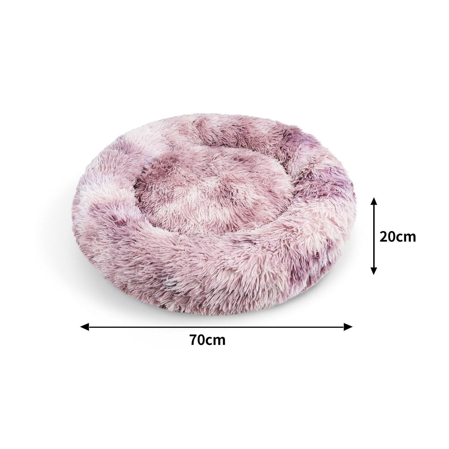 Pawfriends Dog Pet Cat Calming Bed Beds Large Mat Comfy Puppy Fluffy Donut Cushion Plush 70 - DogsDomain.com.au