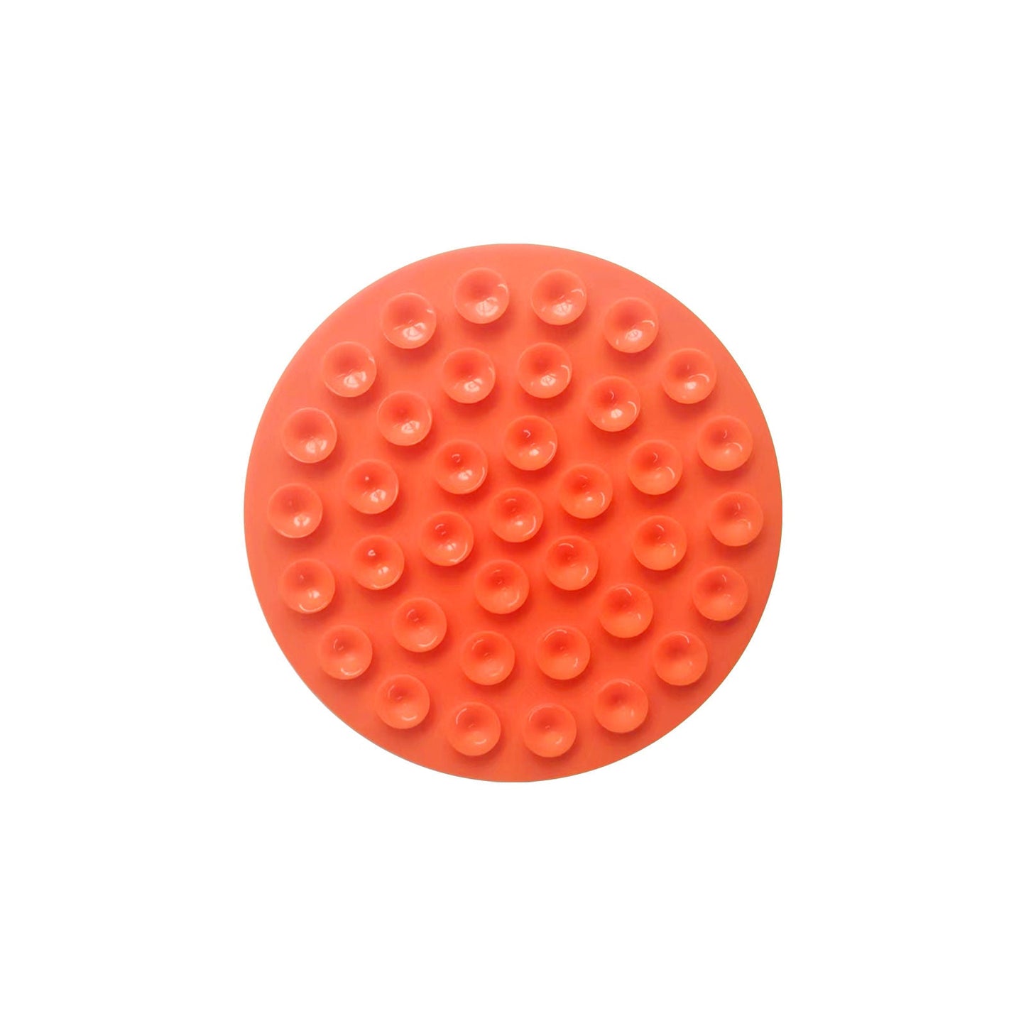 Pawfriends Silicone Dog Cat Pet Licking Pad Anti-Anxiety Slow-Feeding Licking Pad Orange - DogsDomain.com.au