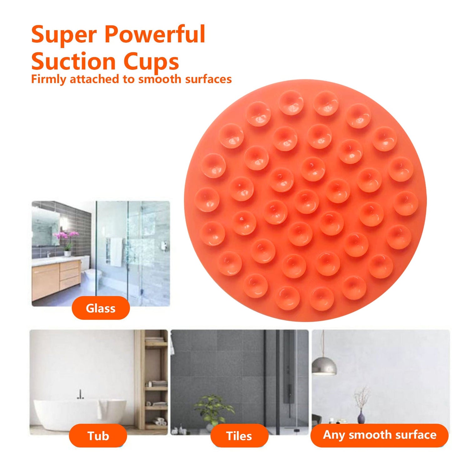 Pawfriends Silicone Dog Cat Pet Licking Pad Anti-Anxiety Slow-Feeding Licking Pad Orange - DogsDomain.com.au