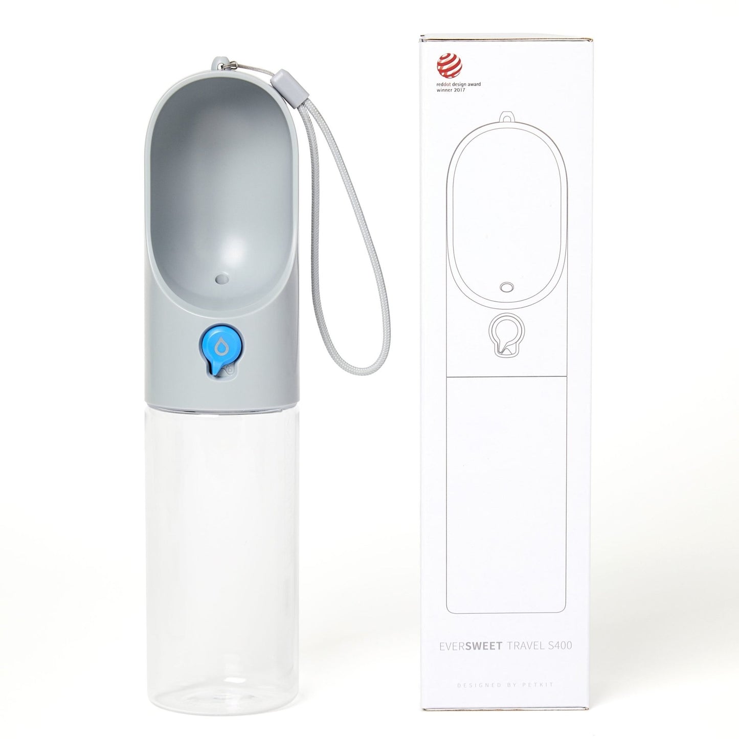 PETKIT Pet Bottle 400ml - Grey - DogsDomain.com.au