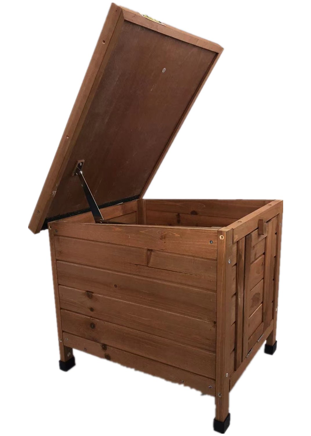 Small Chicken Coop Rabbit Hutch Ferret Cage Guinea Pig Cat Nesting Box Brown - DogsDomain.com.au