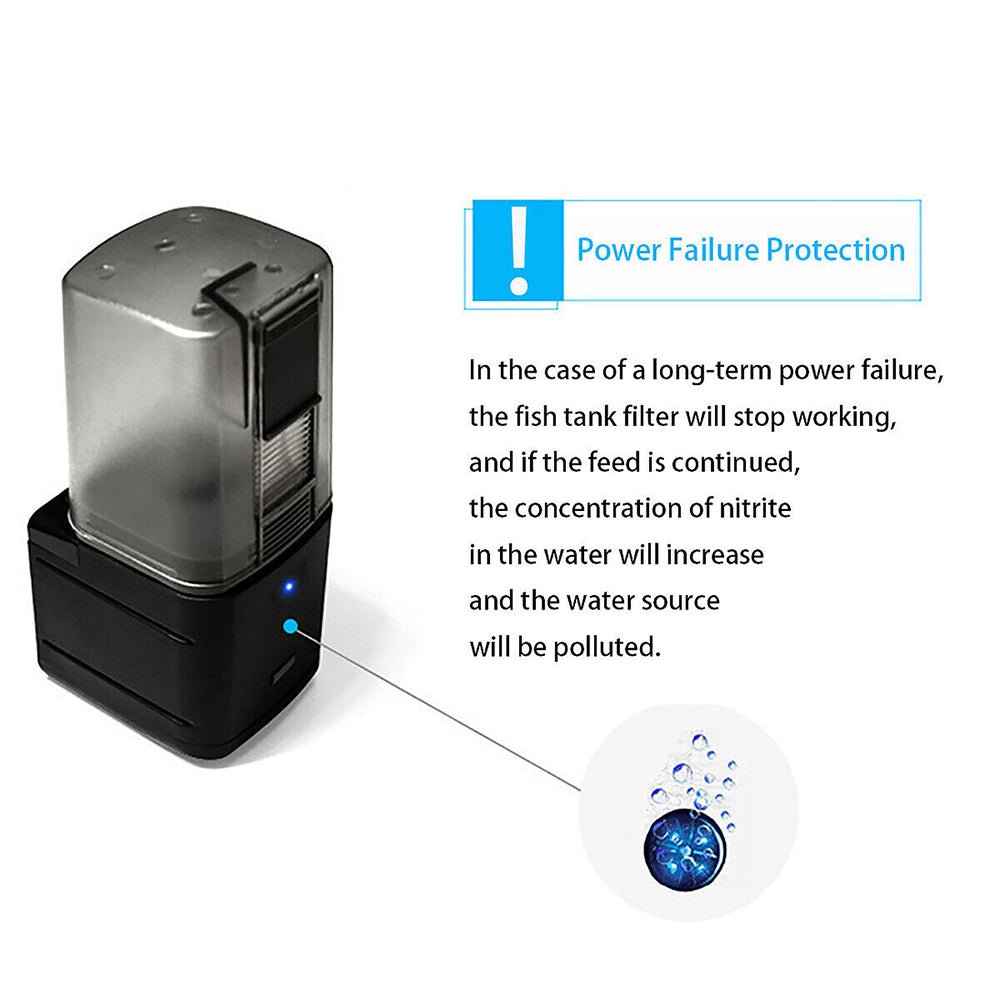 WiFi Automatic Fish Food Feeder Pet Feeding Aquarium Tank Pond Dispenser USB - DogsDomain.com.au
