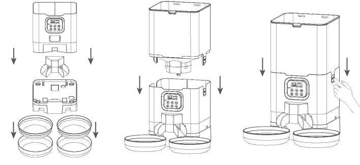 YES4PETS 6L Automatic Digital Pet Dog Cat Feeder Double Food Bowl Dispenser - DogsDomain.com.au