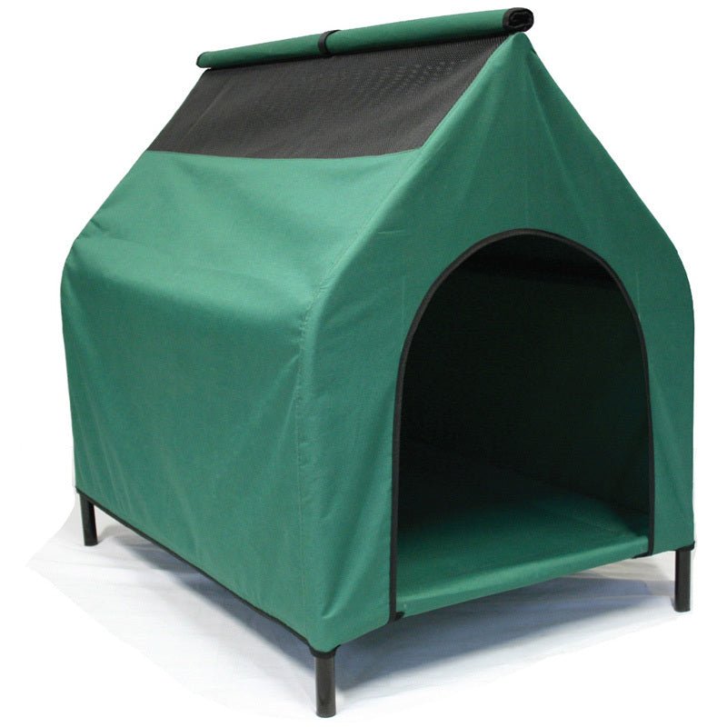 YES4PETS Green L Waterproof Portable Flea and Mite Resistant Dog Kennel House Nest Outdoor Indoor - DogsDomain.com.au