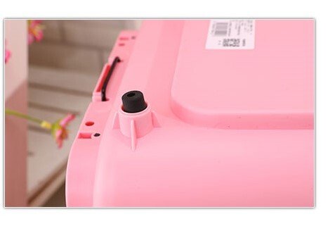 YES4PETS Portable Plastic Dog Cat Pet Pets Carrier Travel Cage With Tray-Pink - DogsDomain.com.au