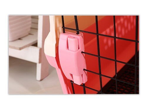 YES4PETS Portable Plastic Dog Cat Pet Pets Carrier Travel Cage With Tray-Pink - DogsDomain.com.au