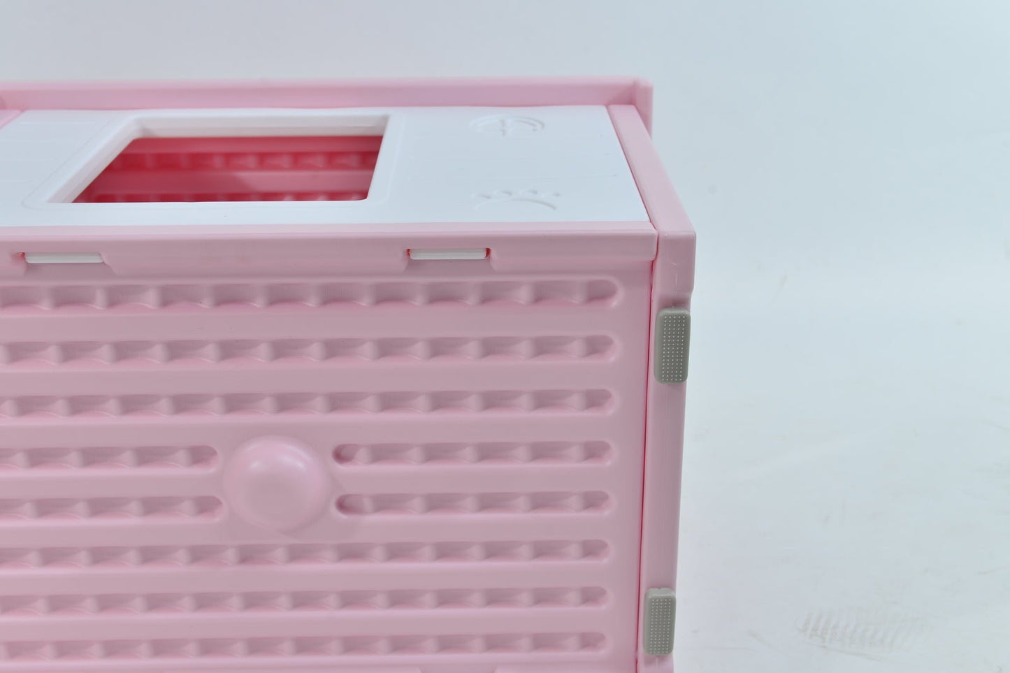 YES4PETS Small Plastic Pet Dog Puppy Cat House Kennel Pink - DogsDomain.com.au
