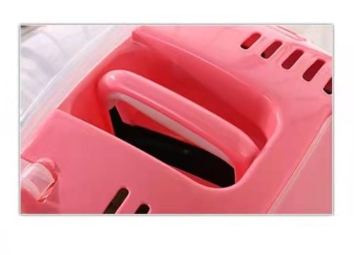 YES4PETS Small Portable Travel Dog Cat Crate Pet Carrier Cage Comfort With Mat-Pink - DogsDomain.com.au