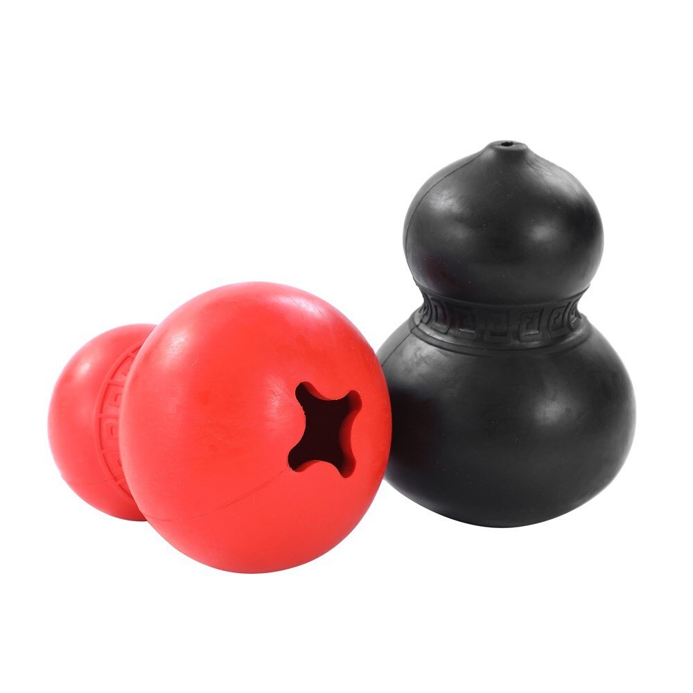2 x Dura Dog Puppy Chew Rubber Gourd Dental Hygiene Treat Holder Play Toy - DogsDomain.com.au