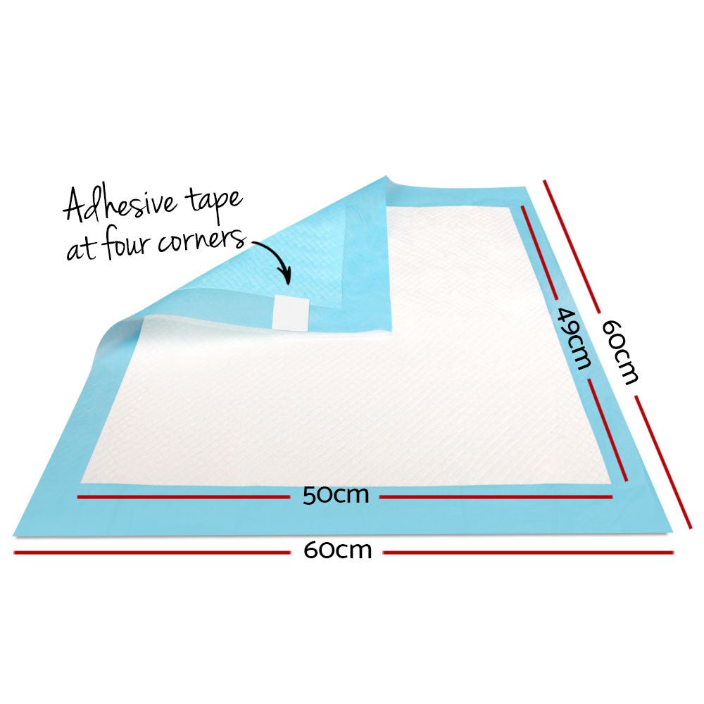 200pcs Puppy Dog Pet Training Pads Cat Toilet 60 x 60cm Super Absorbent Indoor Disposable - DogsDomain.com.au