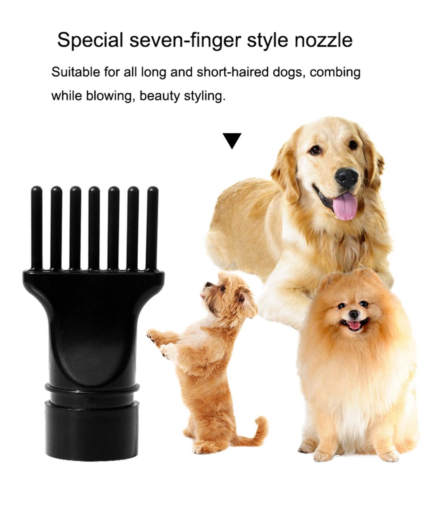2800W Dog Dryer High Velocity Pet Dog Pet Blow Dryer Adjustable Speed 4 Nozzles - DogsDomain.com.au