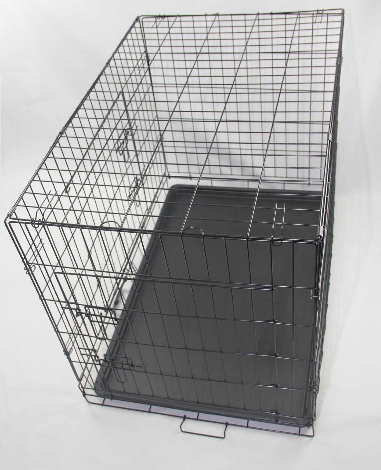 30' Portable Foldable Dog Cat Rabbit Collapsible Crate Pet Cage with Blue Cover - DogsDomain.com.au