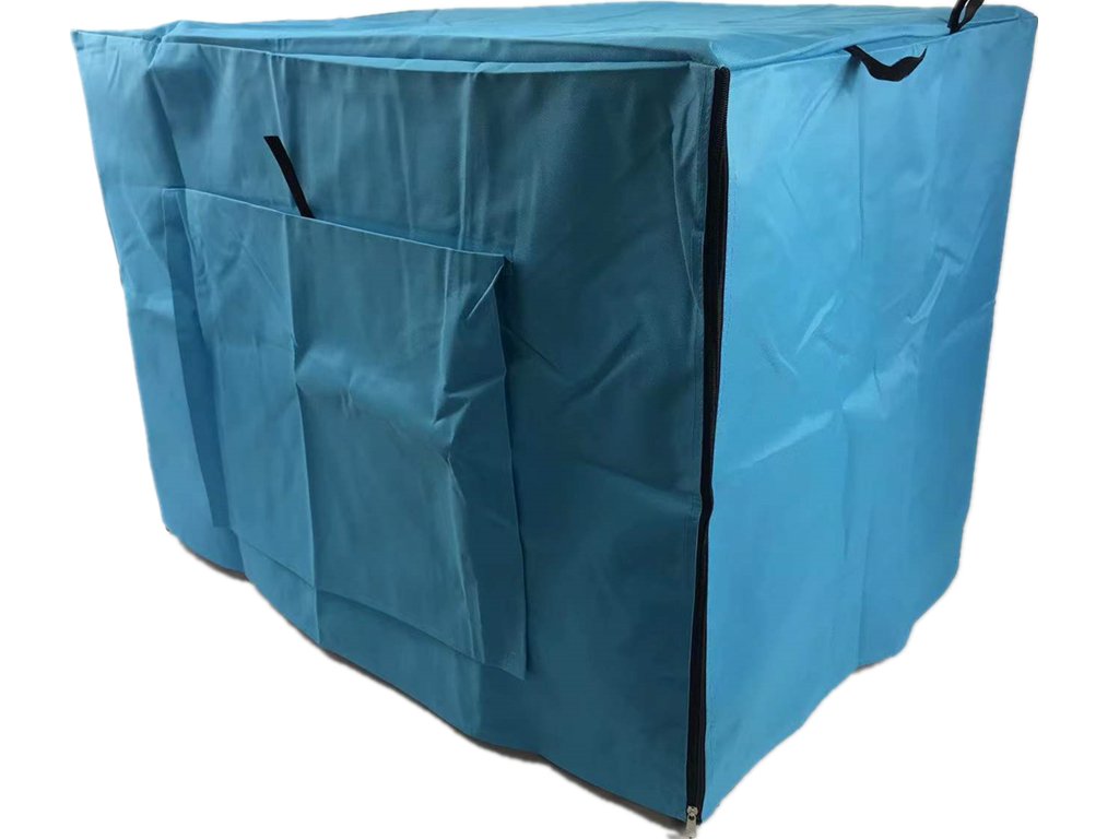 30' Portable Foldable Dog Cat Rabbit Collapsible Crate Pet Cage with Blue Cover - DogsDomain.com.au