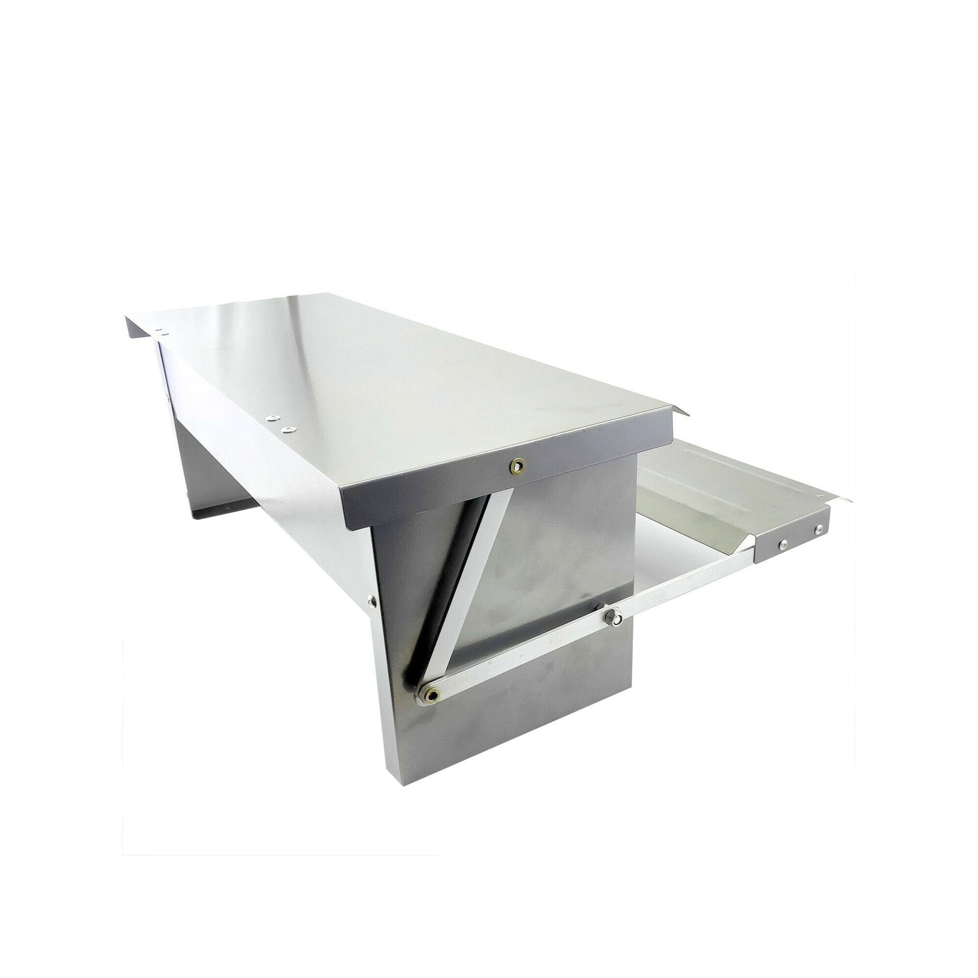 6.5L Automatic Chook Chicken Feeder Poultry Auto Treadle Galvanised Metal Coop - DogsDomain.com.au