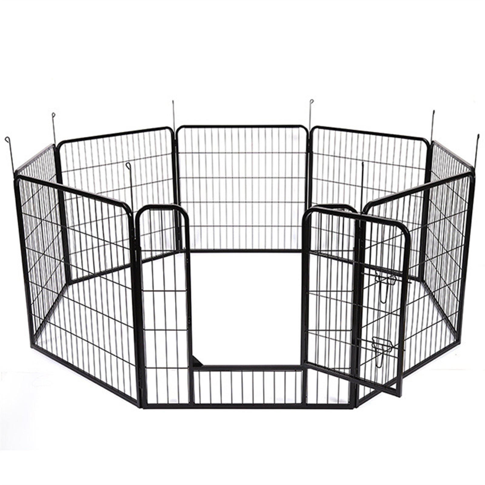 8 Panel Pet Dog Playpen Puppy Exercise Cage Enclosure Fence Foldable Play Pen L - DogsDomain.com.au