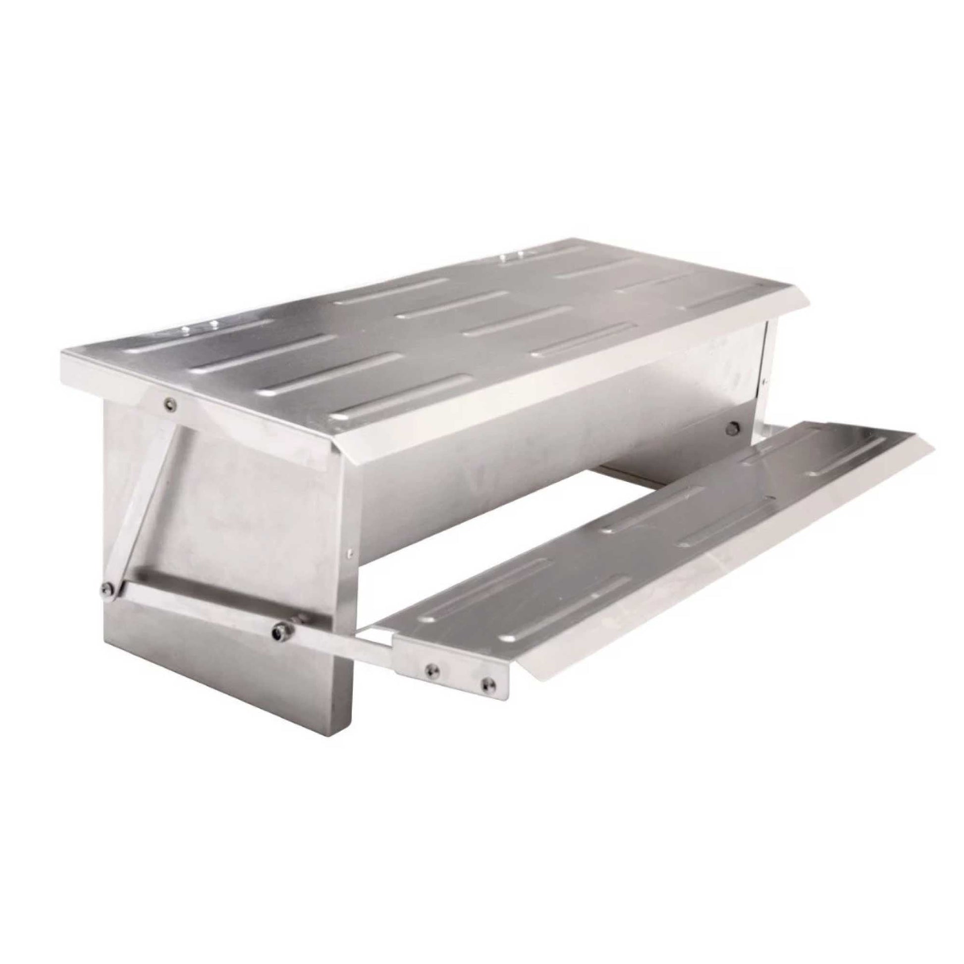 8L Automatic Chook Chicken Feeder Poultry Auto Treadle Aluminium Metal Coop - DogsDomain.com.au