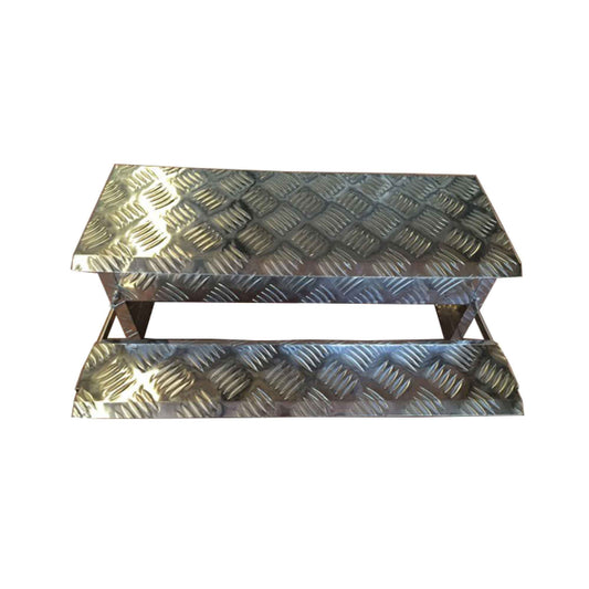 8L Automatic Chook Chicken Feeder Poultry Auto Treadle Embossed Metal Coop - DogsDomain.com.au