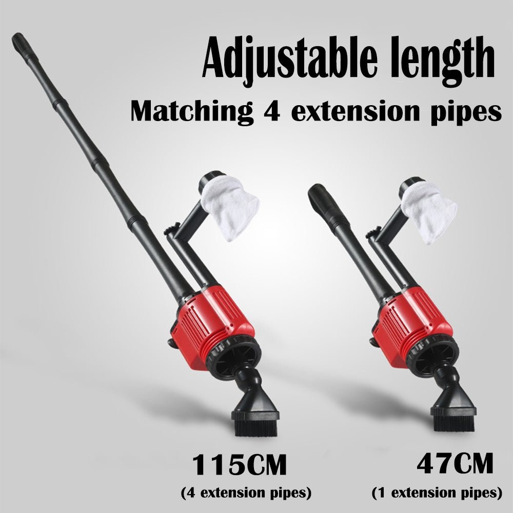 Aquarium Electric Siphon Pump Vacuum Cleaner Fish Tank Clean Water Change Gravel - DogsDomain.com.au