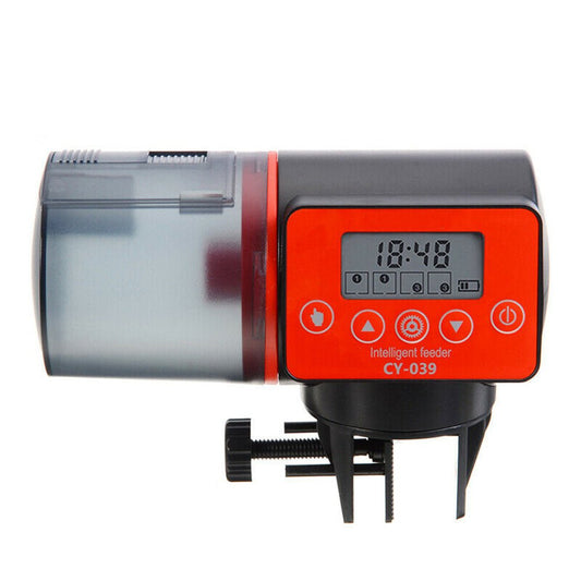 Automatic LCD Fish Feeder Smart Auto Food Dispenser Feeding Timer Aquarium Tank - DogsDomain.com.au