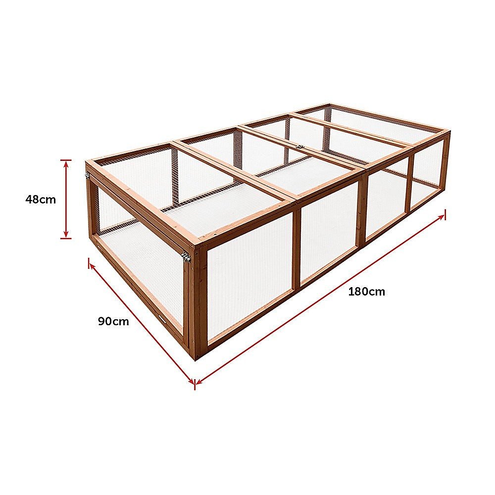 Chicken coop LARGE Run Guinea Pig Cage Villa Extension Rabbit hutch house pen - DogsDomain.com.au