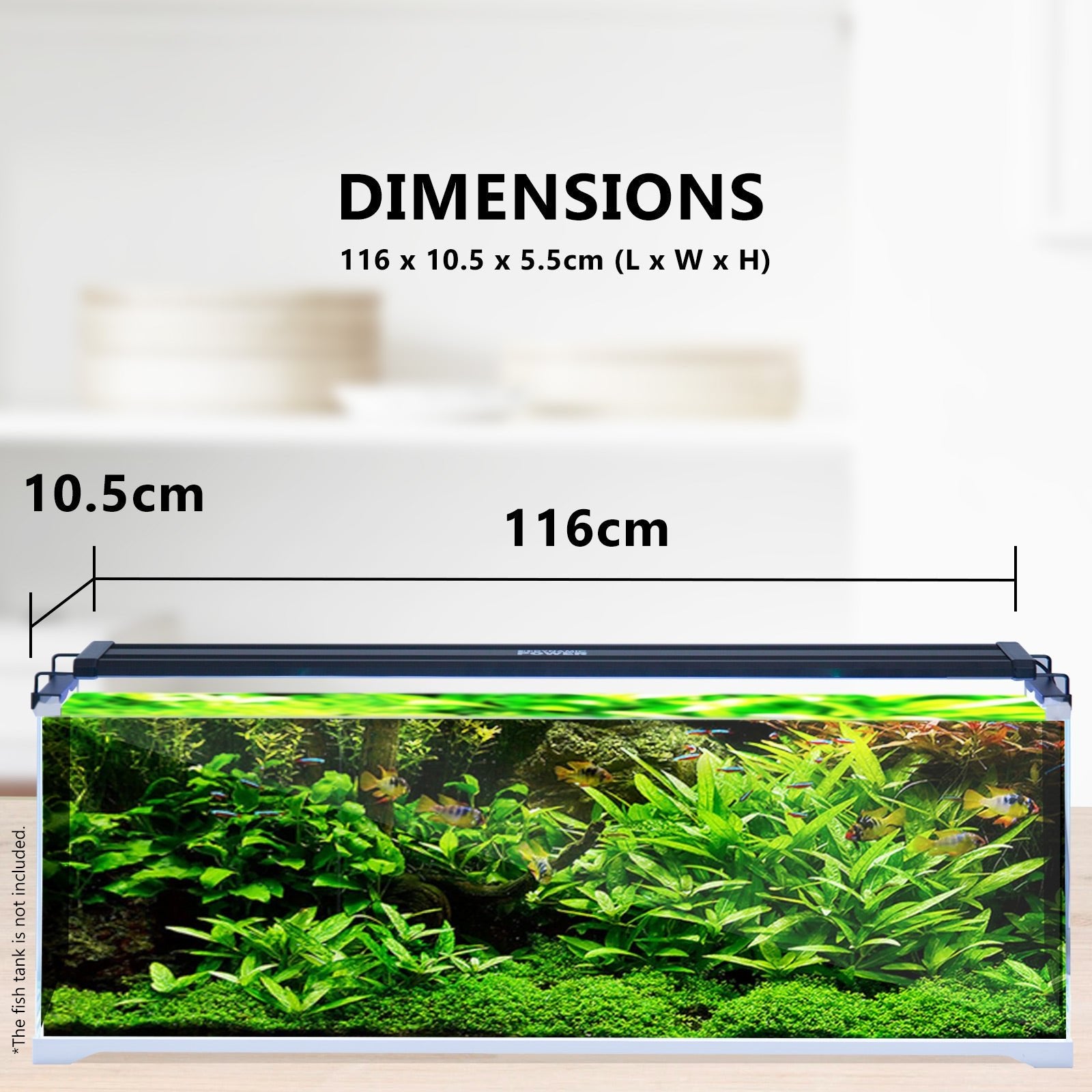 Dynamic Power 2 Set 33W Aquarium Blue White LED Light for Tank 120-140cm - DogsDomain.com.au