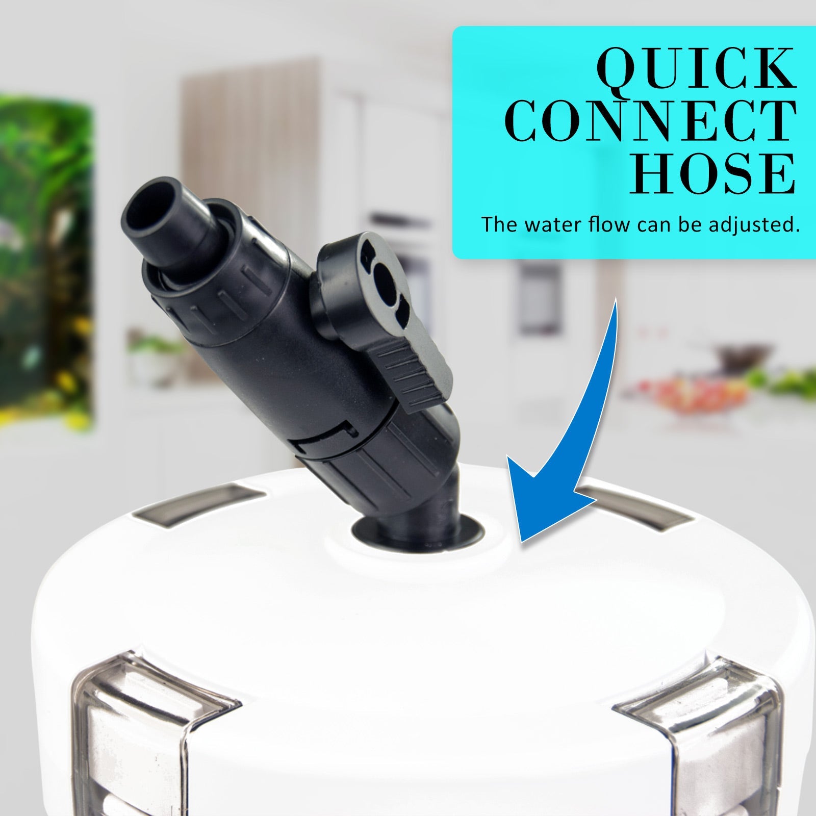 Dynamic Power Aquarium External Canister Filter 400L/H - DogsDomain.com.au