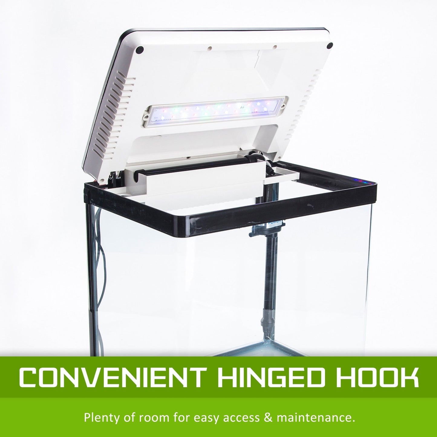 Dynamic Power Aquarium Fish Tank 30L Curved Glass RGB LED - DogsDomain.com.au