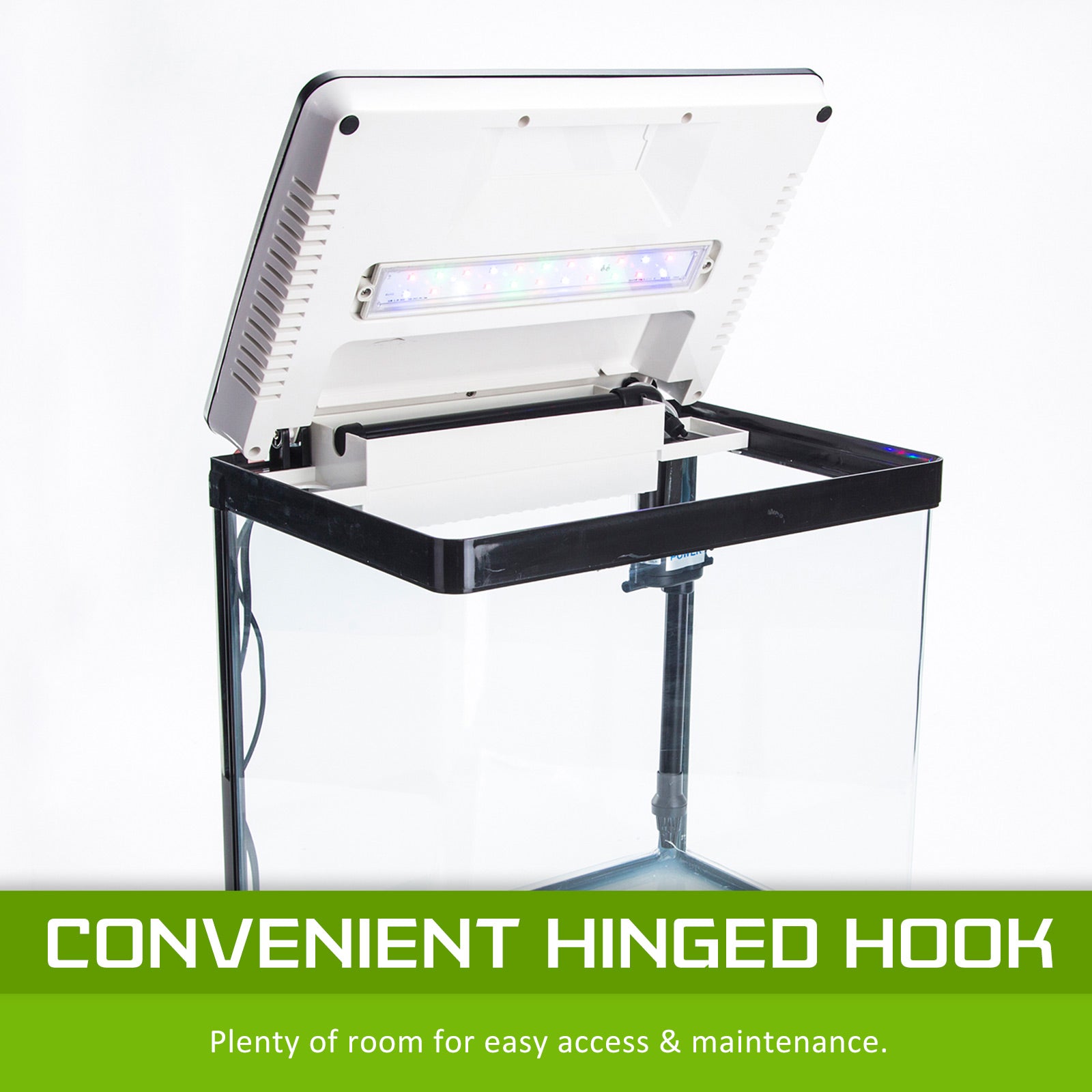 Dynamic Power Aquarium Fish Tank 52L Curved Glass RGB LED - DogsDomain.com.au