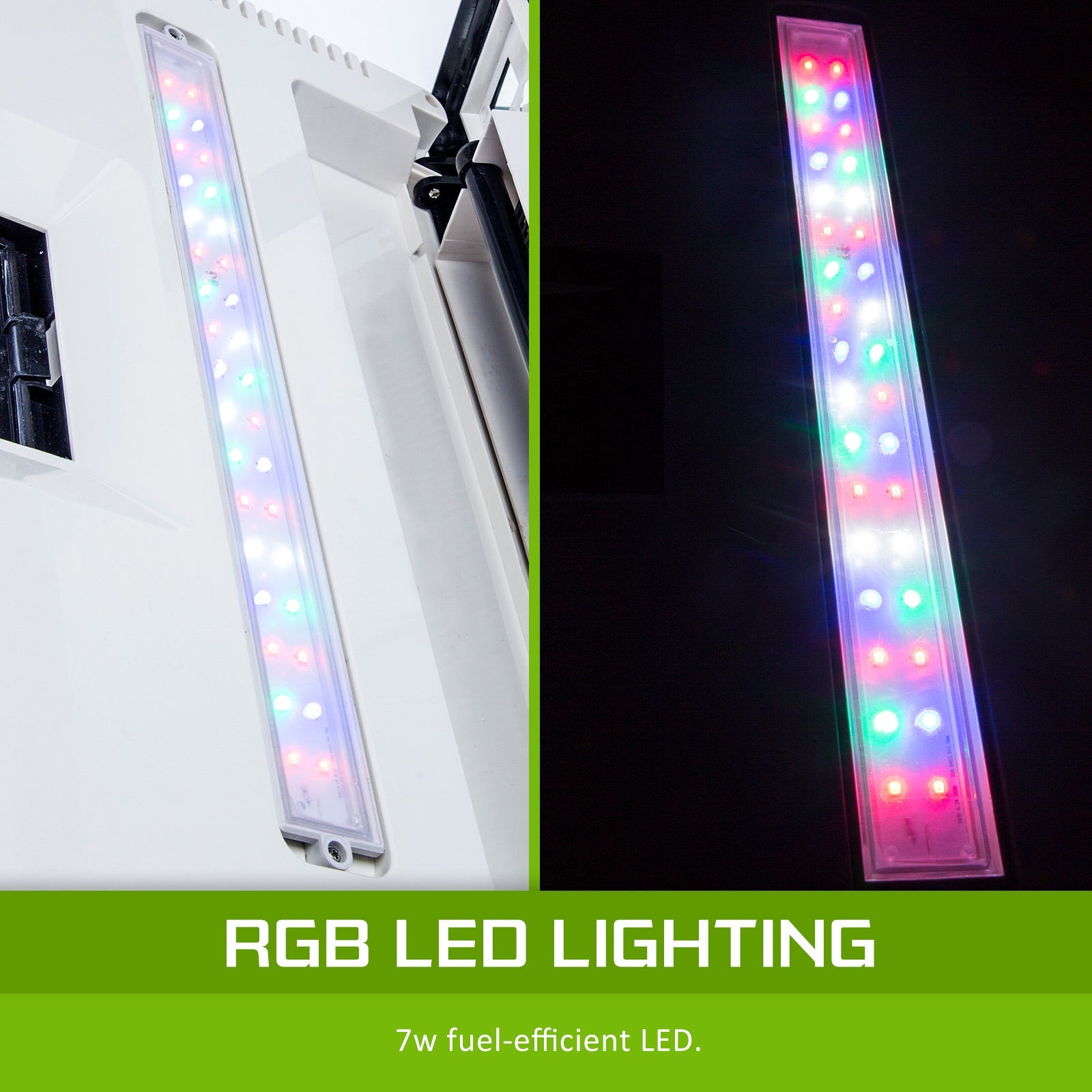 Dynamic Power Aquarium Fish Tank 52L Curved Glass RGB LED - DogsDomain.com.au