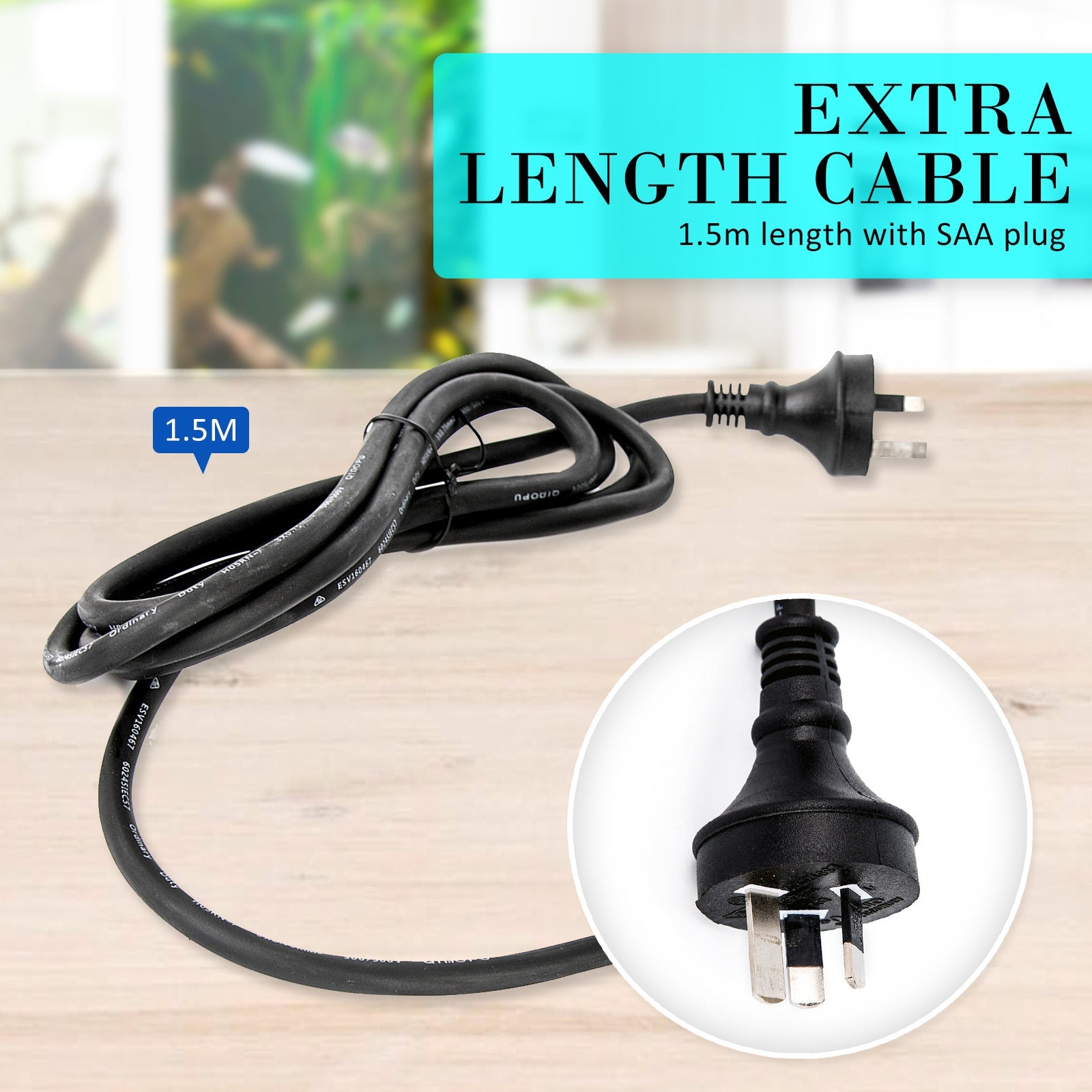 Dynamic Power Aquarium Submersible Filter 1200L/H 22W 1.6m Pond Pump - DogsDomain.com.au