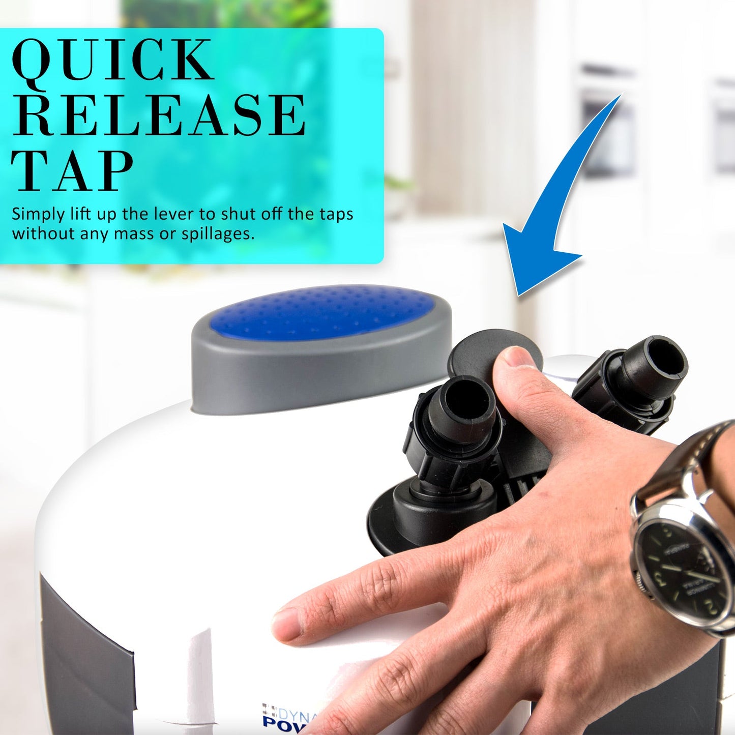 Dynamic Power Aquarium UV Light External Canister Filter 1400L/H + Media Kit - DogsDomain.com.au
