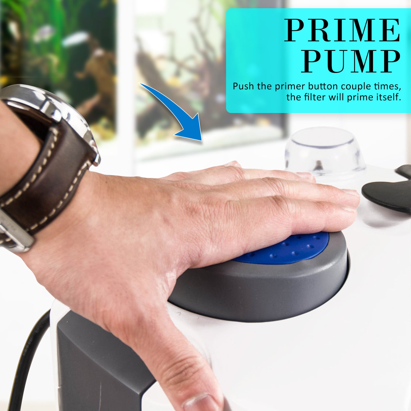 Dynamic Power Aquarium UV Light External Canister Filter 1400L/H + Media Kit - DogsDomain.com.au