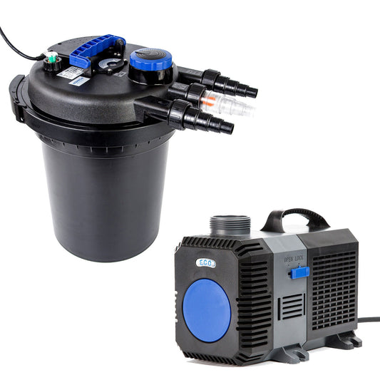 Dynamic Power Combo Aquarium Garden Filter 10000L/H + Submersible Water Pump 10000L/H - DogsDomain.com.au