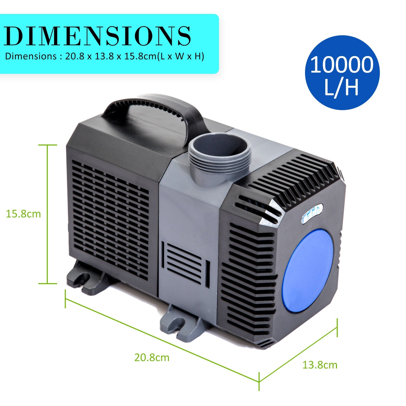 Dynamic Power Combo Aquarium Garden Filter 10000L/H + Submersible Water Pump 10000L/H - DogsDomain.com.au