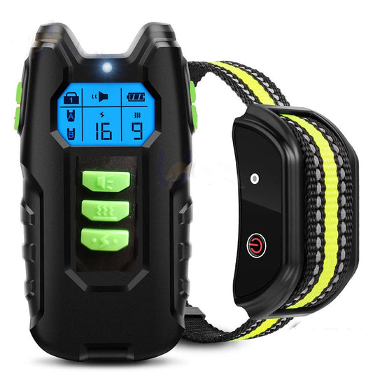 Electric Pet Dog Training Anti Bark Collar Sound Vibrate Auto Rechargeable - DogsDomain.com.au