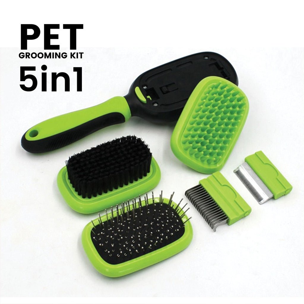 Floofi 5in1 Pet Grooming Set FI-GB-103-KD - DogsDomain.com.au
