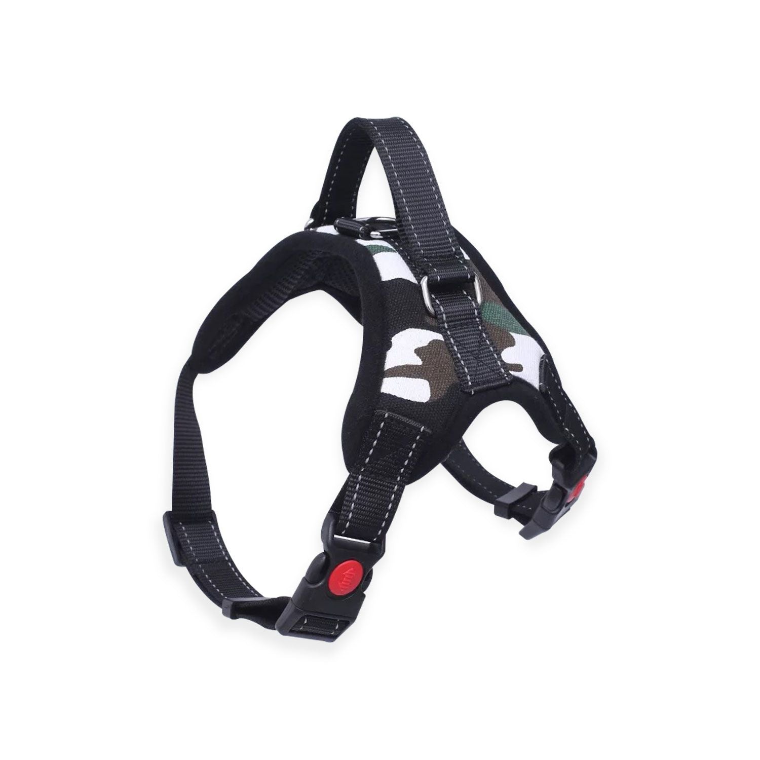 FLOOFI Dog Harness L Size (Army Green & White) FI-PC-158-XL - DogsDomain.com.au
