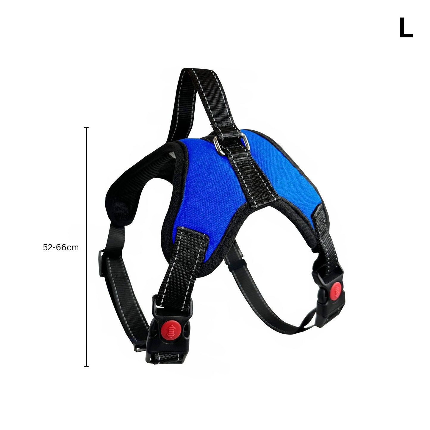 FLOOFI Dog Harness L Size (Blue) FI-PC-155-XL - DogsDomain.com.au