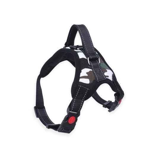 FLOOFI Dog Harness XXL Size (Army Green & White) FI-PC-166-XL - DogsDomain.com.au