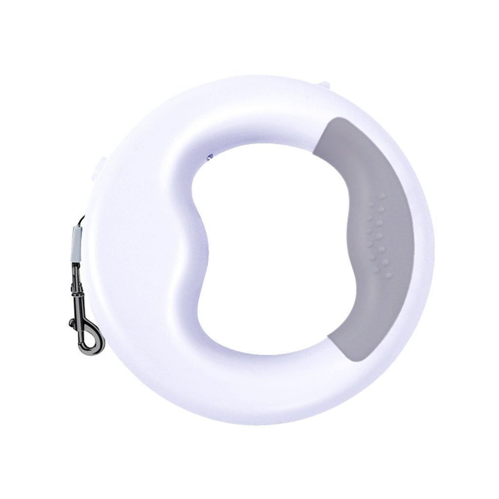 Floofi Dounght Dog Leash with USB and LED White FI-PC-124-HC - DogsDomain.com.au