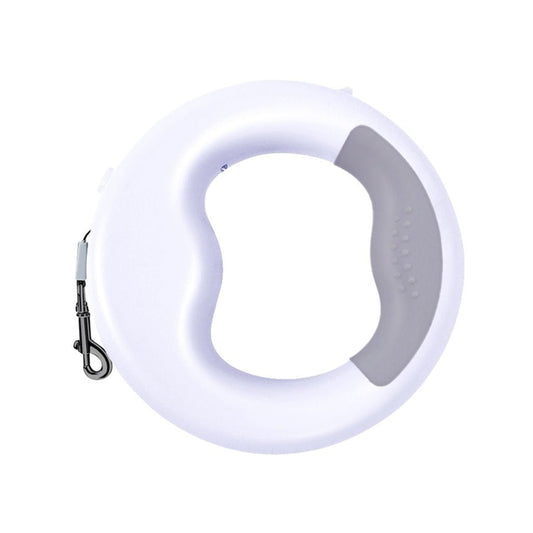Floofi Dounght Dog Leash with USB and LED White FI-PC-124-HC - DogsDomain.com.au