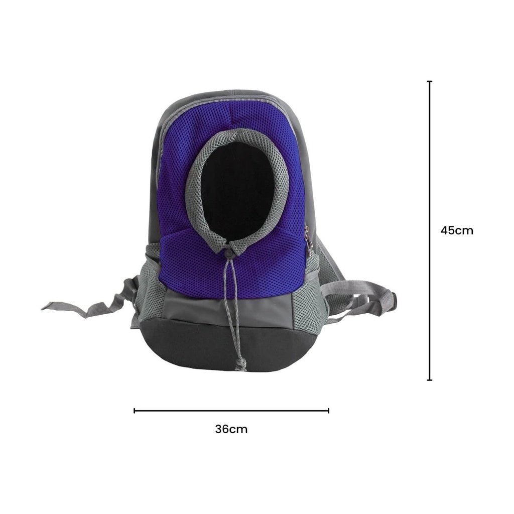 FLOOFI Front Carrier Backpack L Size (Blue) FI-PC-150-XL - DogsDomain.com.au