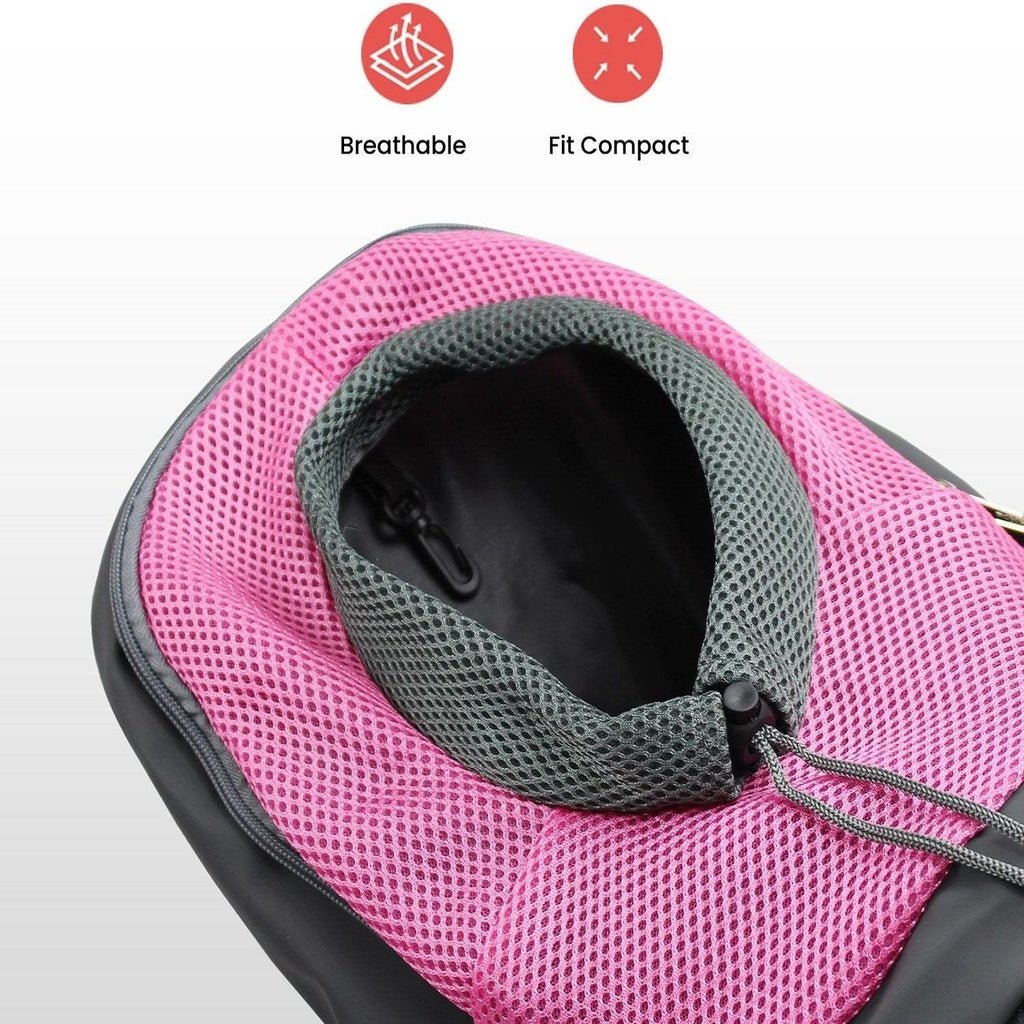 FLOOFI Front Carrier Backpack L Size (Pink) FI-PB-149-XL - DogsDomain.com.au