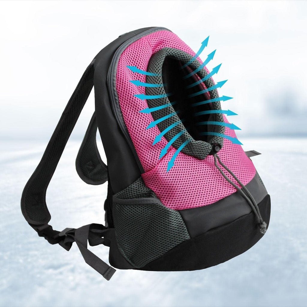 FLOOFI Front Carrier Backpack L Size (Pink) FI-PB-149-XL - DogsDomain.com.au