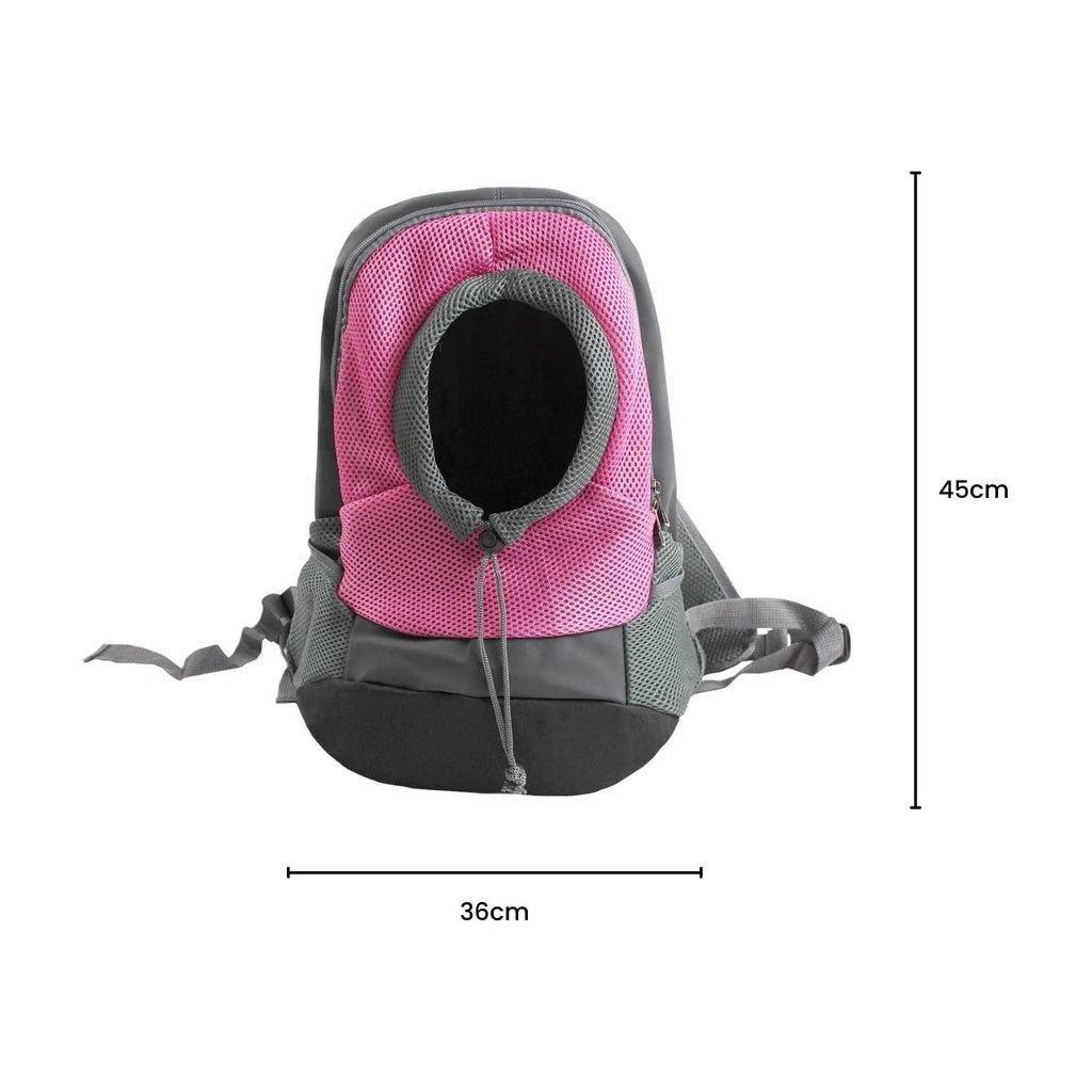 FLOOFI Front Carrier Backpack L Size (Pink) FI-PB-149-XL - DogsDomain.com.au