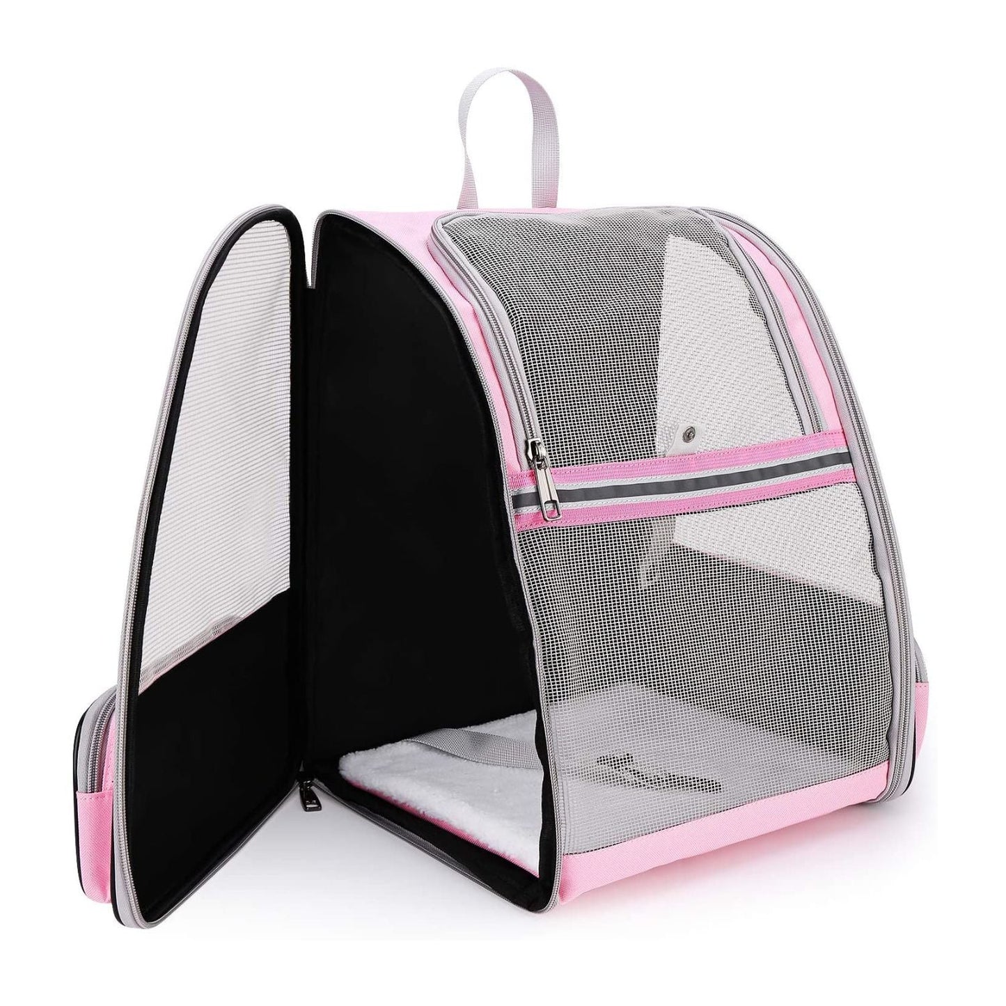 Floofi Pet Backpack -Model 1 (Pink) FI-BP-101-FCQ - DogsDomain.com.au