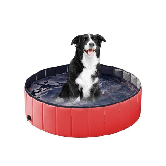 Floofi Pet Pool 120cm*30cm XL Red FI-SB-105-SG - DogsDomain.com.au