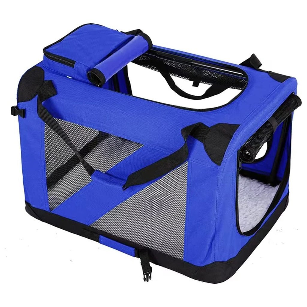 FLOOFI Portable Pet Carrier-Model 1-M Size (Blue) FI-PC-144-KPT - DogsDomain.com.au