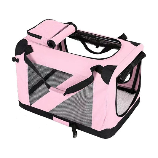 FLOOFI Portable Pet Carrier-Model 1-XL Size (Pink) FI-PC-148-KPT - DogsDomain.com.au